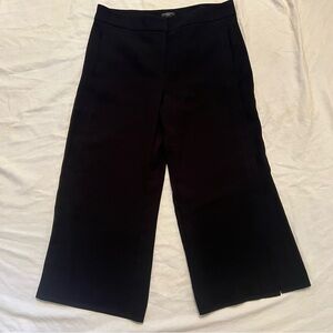 Elegant Black Women's Wide-Leg capris Pants